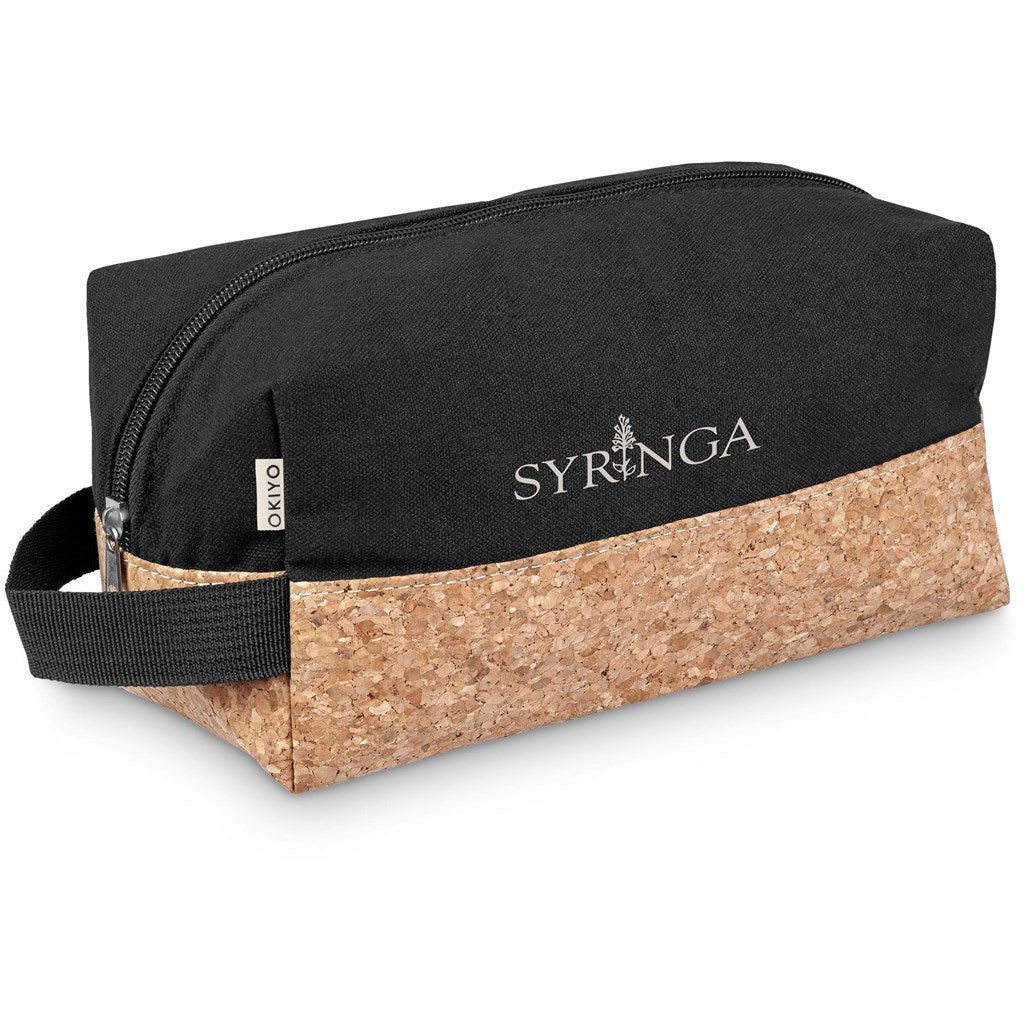 Okiyo Koruku Cork & Cotton Toiletry Bag Mirelle Leather and Lifestyle