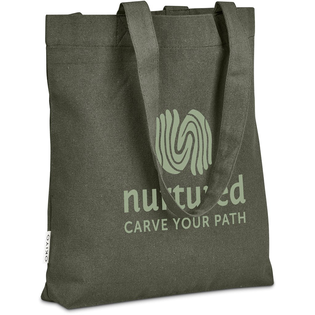 Okiyo Kyanbasu Recycled Canvas Shopper Mirelle Leather and Lifestyle