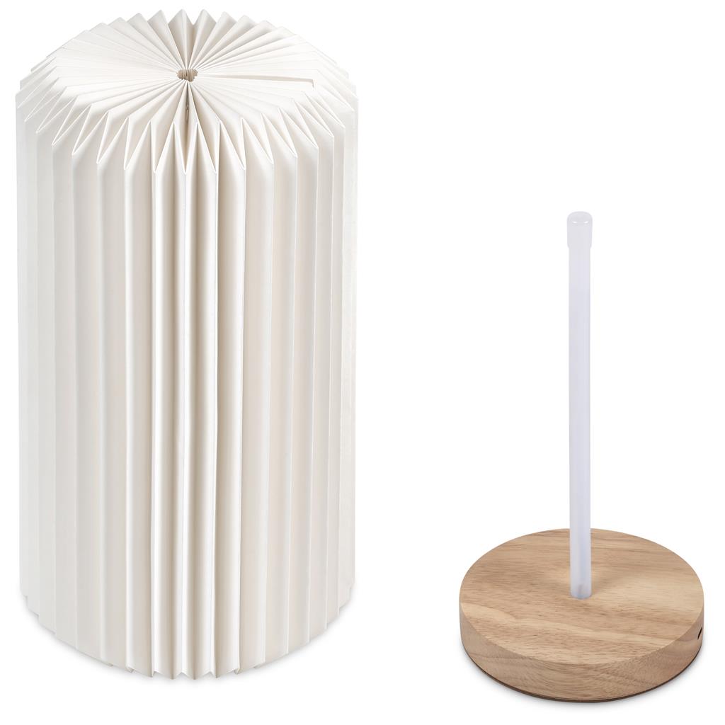 Okiyo Masumi Wood & Paper LED Lamp Mirelle Leather and Lifestyle