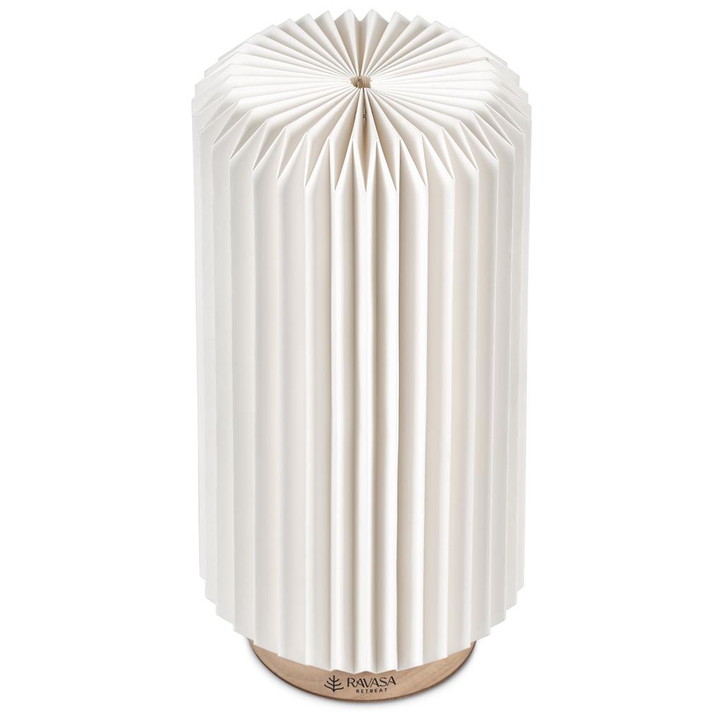 Okiyo Masumi Wood & Paper LED Lamp Mirelle Leather and Lifestyle