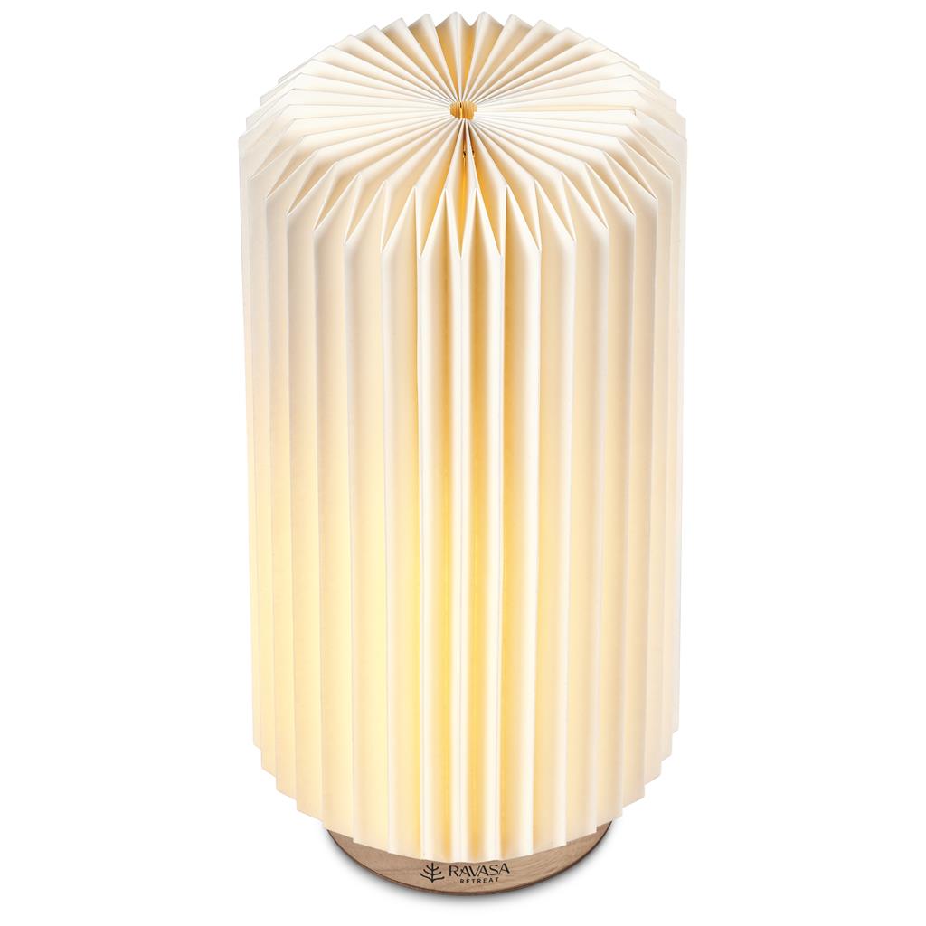 Okiyo Masumi Wood & Paper LED Lamp Mirelle Leather and Lifestyle
