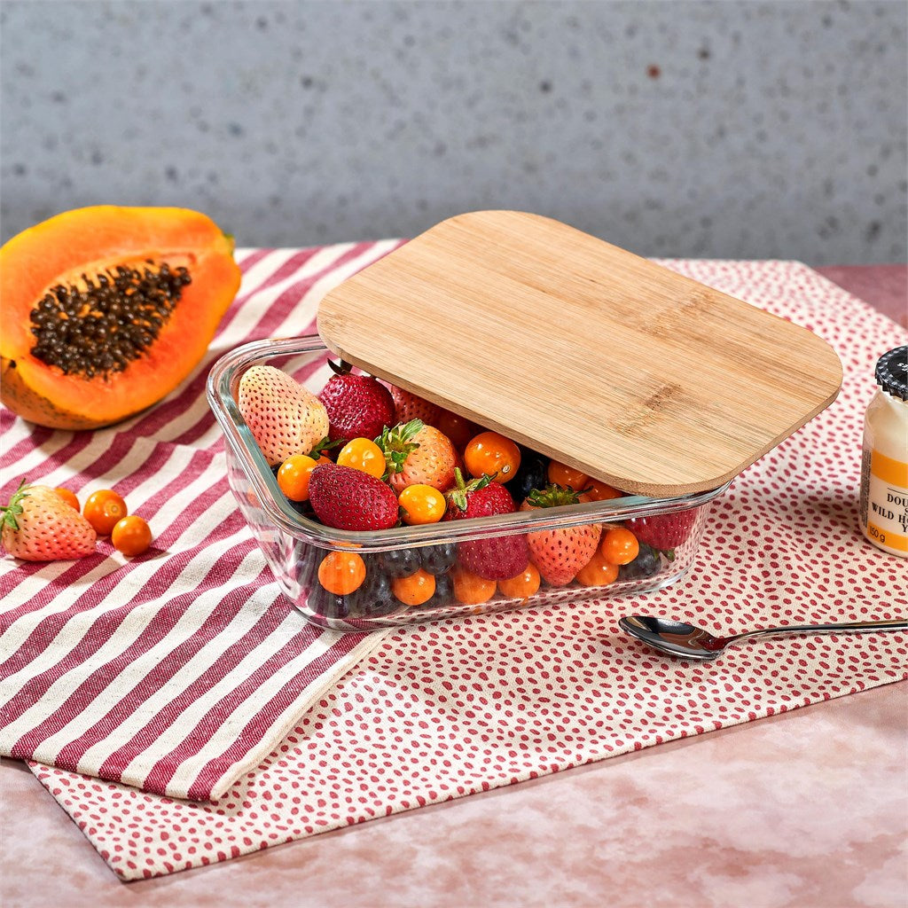Okiyo Moshi Glass & Bamboo Lunch Box Mirelle Leather and Lifestyle