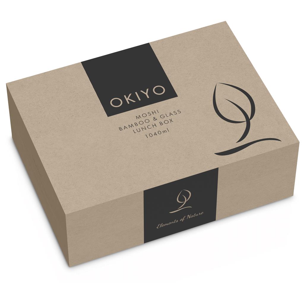 Okiyo Moshi Glass & Bamboo Lunch Box Mirelle Leather and Lifestyle
