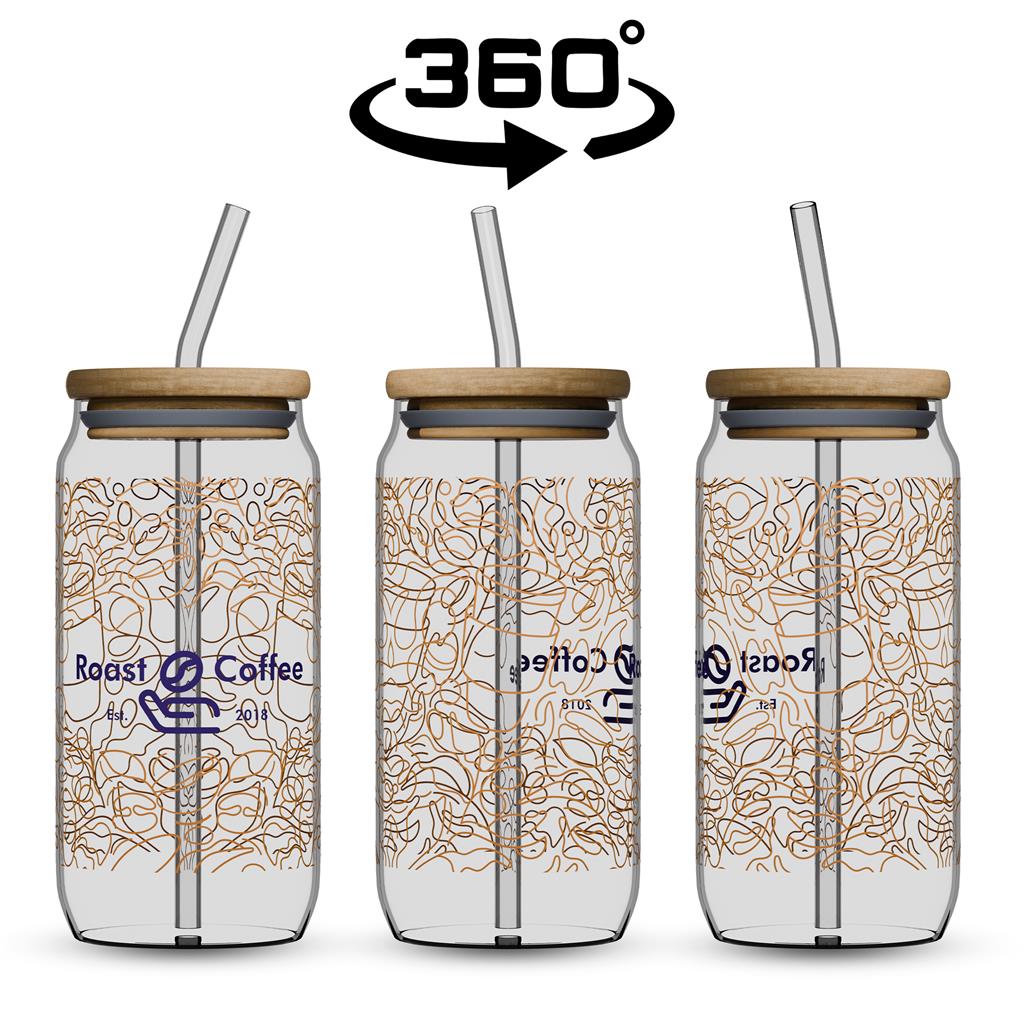 Okiyo Natsu Glass & Bamboo Tumbler & Straw - 500ml Mirelle Leather and Lifestyle