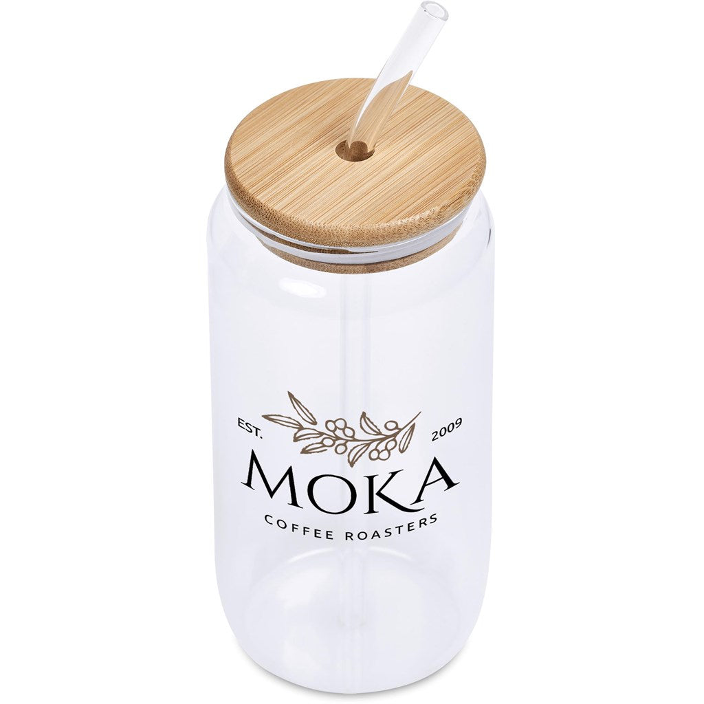 Okiyo Natsu Glass & Bamboo Tumbler & Straw - 500ml Mirelle Leather and Lifestyle