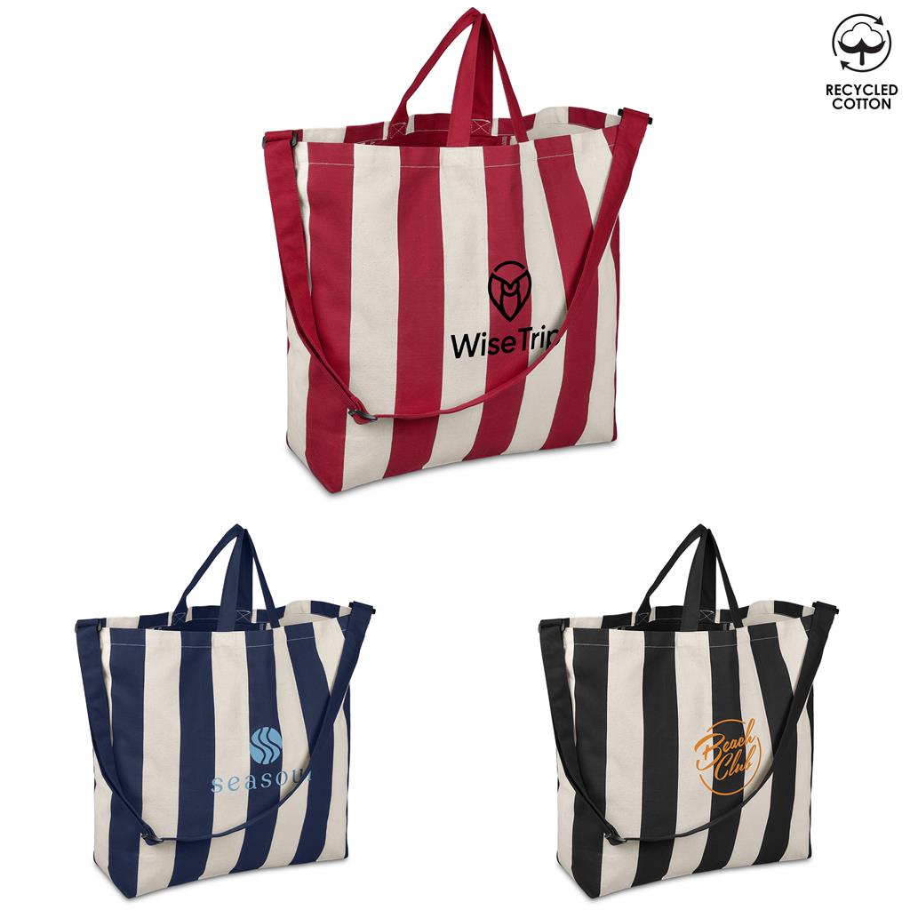Okiyo Natsuri Recycled Cotton Canvas Large Beach Bag Mirelle Leather and Lifestyle