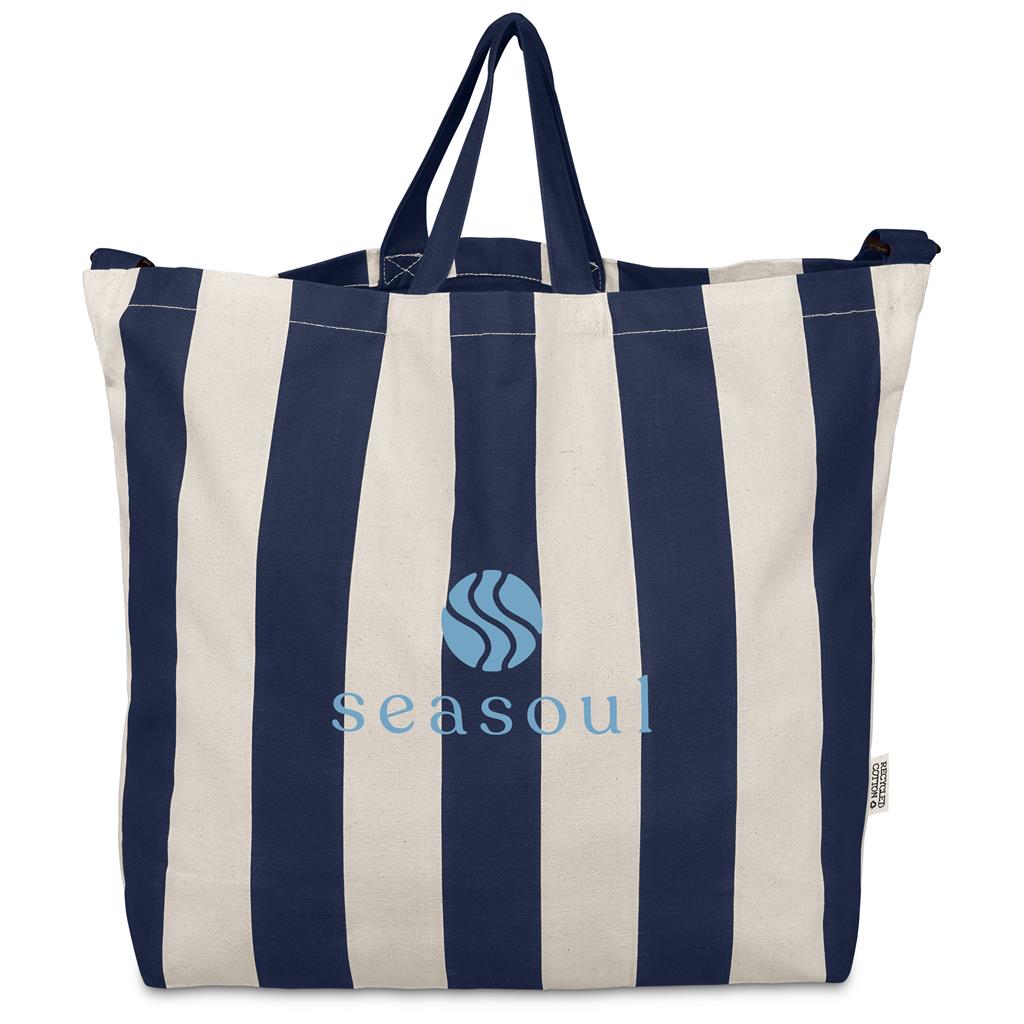 Okiyo Natsuri Recycled Cotton Canvas Large Beach Bag Mirelle Leather and Lifestyle