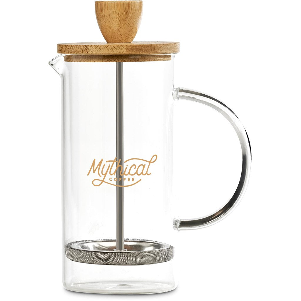 Okiyo Osu Glass & Bamboo Coffee Plunger - 350ml Mirelle Leather and Lifestyle