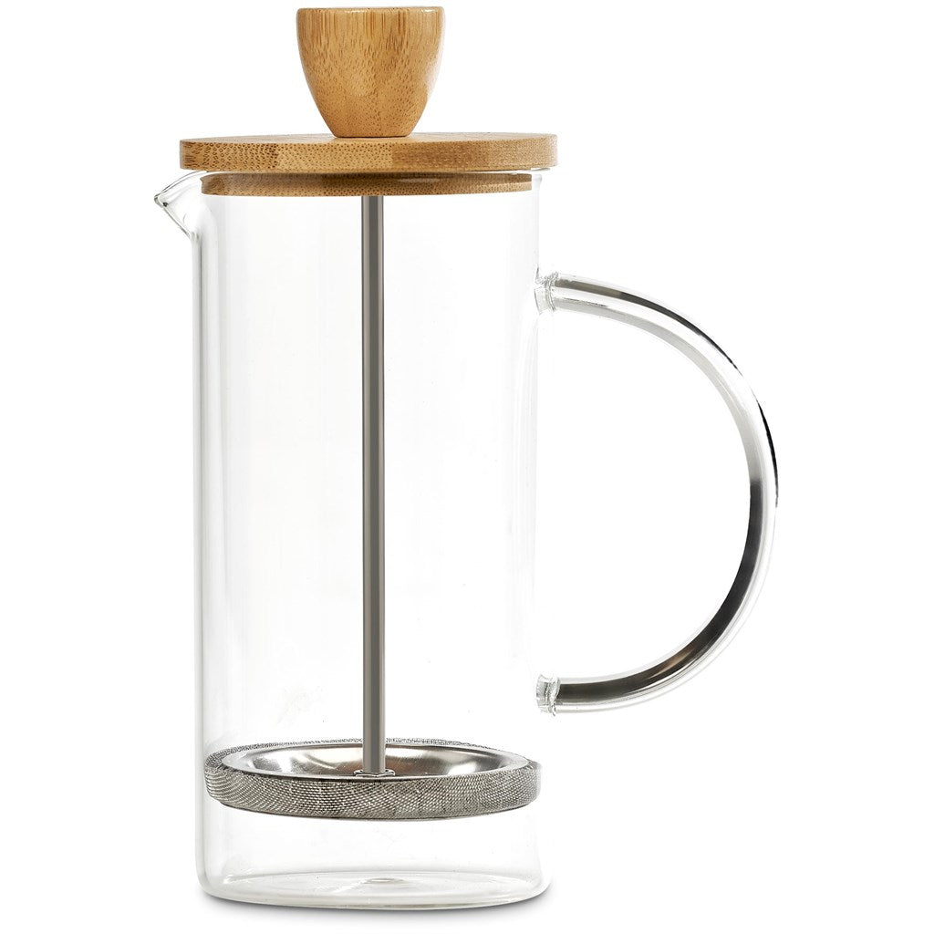 Okiyo Osu Glass & Bamboo Coffee Plunger - 350ml Mirelle Leather and Lifestyle