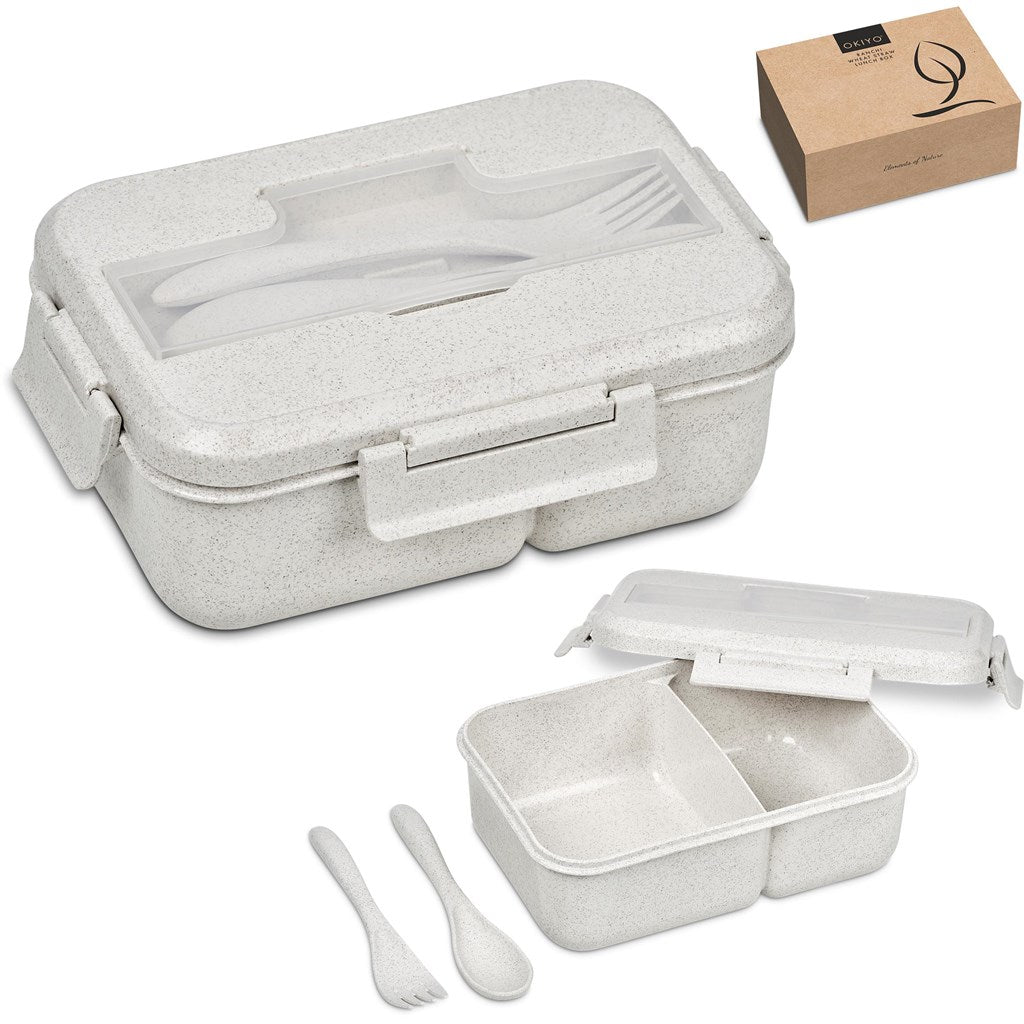 Okiyo Ranchi Wheat Straw Lunch Box Set Mirelle Leather and Lifestyle