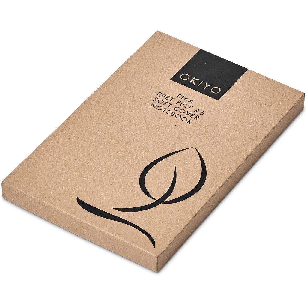 Okiyo Rika Recycled PET Felt A5 Soft Cover Notebook ZA A5 Notebooks,Eco-Friendly Notebooks,Recycled PET Products,Ideas for Conferences,Recycled Notebooks Mirelle Leather and Lifestyle