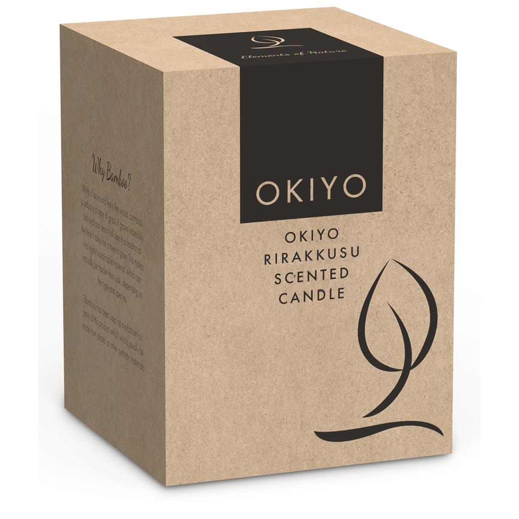 Okiyo Rirakkusu Scented Candle Mirelle Leather and Lifestyle
