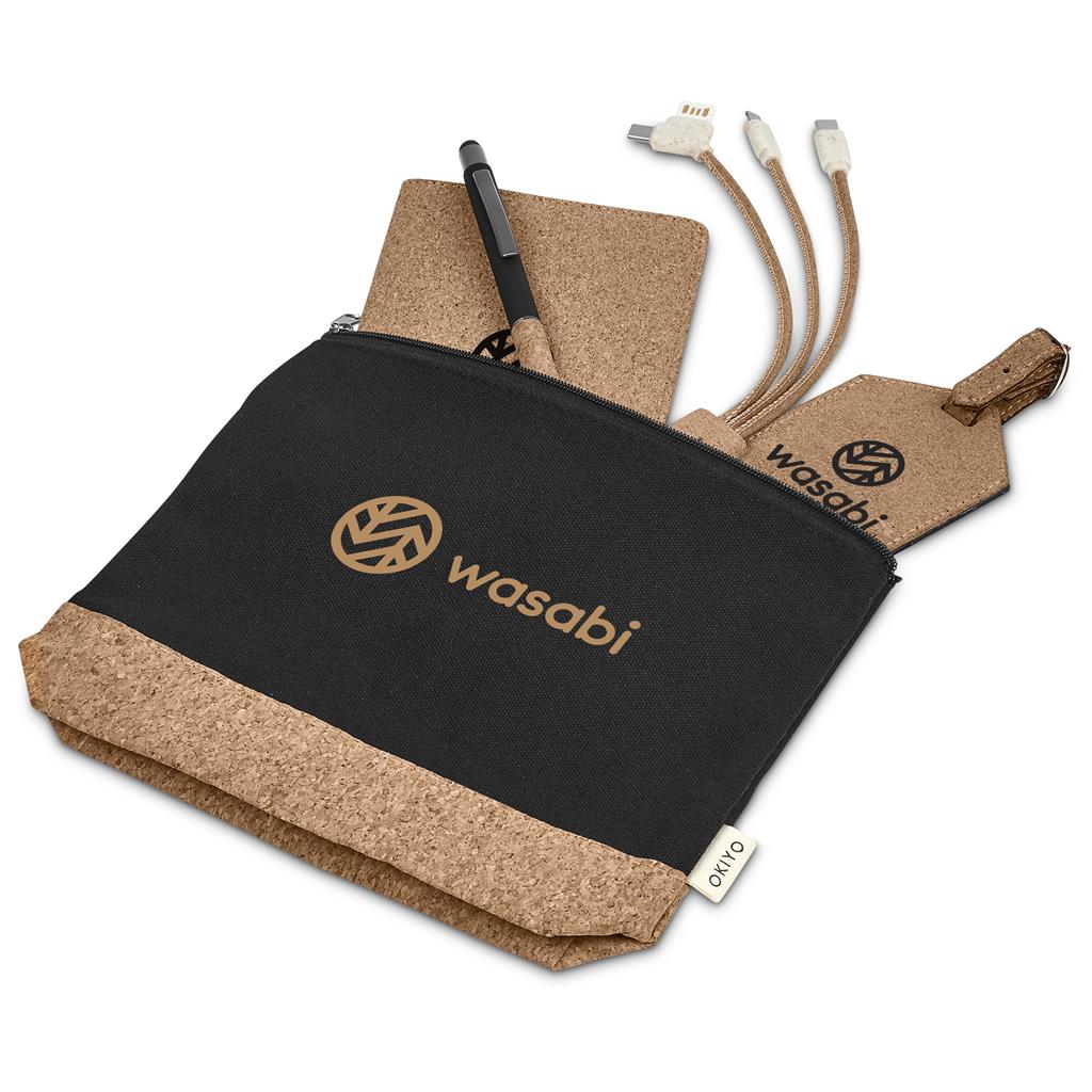 Okiyo Ryoko Cork Gift Set ZA Travel Gifts,Travel Accessories,Sets,Combo Sets Mirelle Leather and Lifestyle
