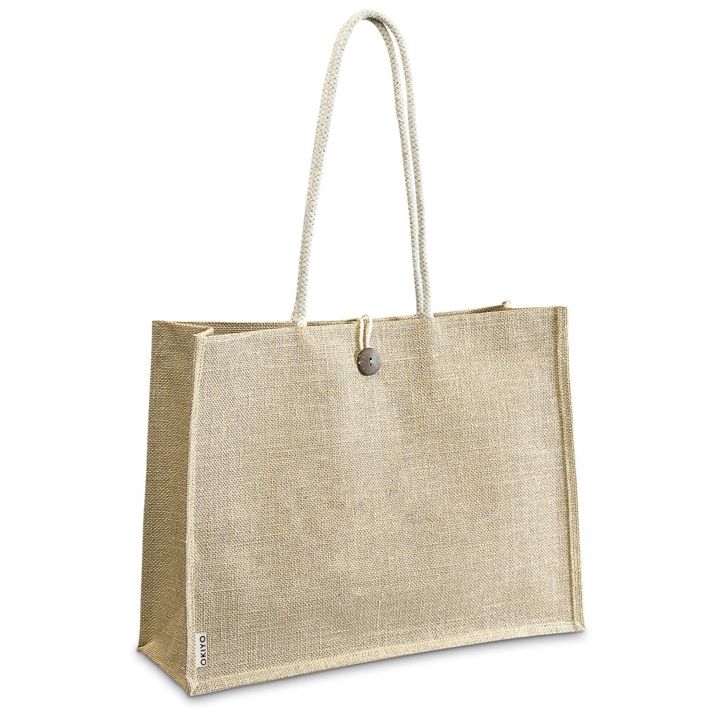 Okiyo Shinrin Jute Tote Mirelle Leather and Lifestyle