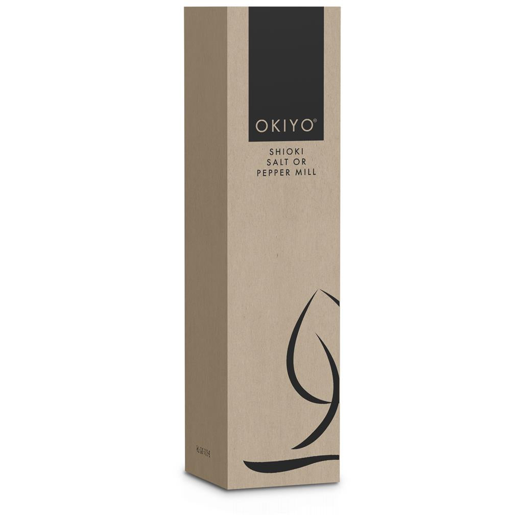 Okiyo Shioki Bamboo Salt or Pepper Mill Mirelle Leather and Lifestyle