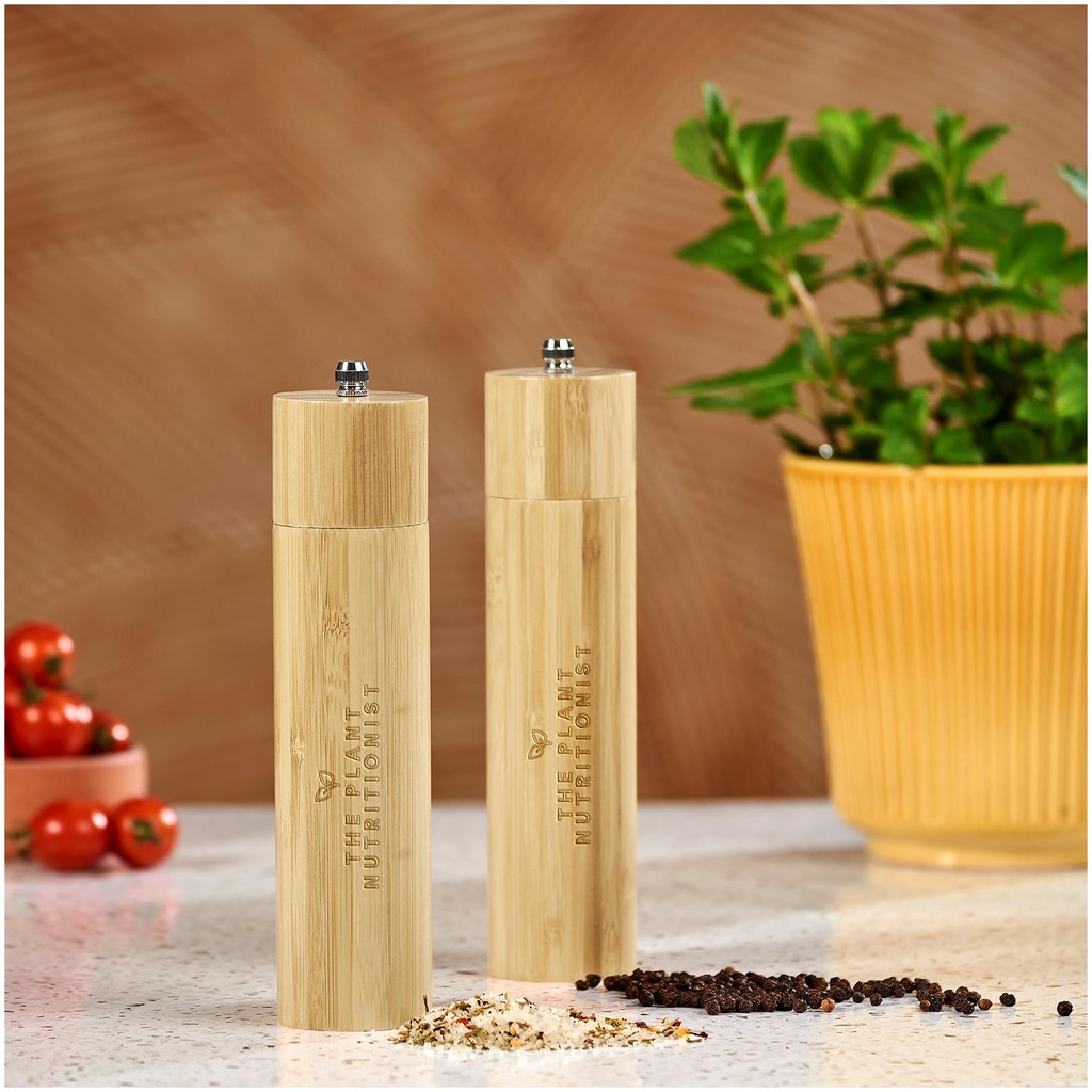 Okiyo Shioki Bamboo Salt or Pepper Mill Mirelle Leather and Lifestyle