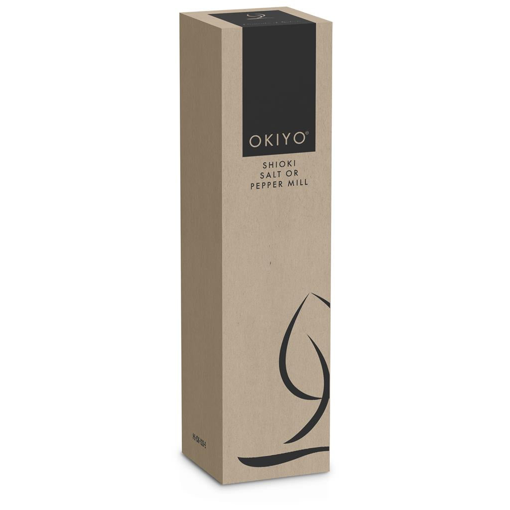Okiyo Shioki Bamboo Salt or Pepper Mill Mirelle Leather and Lifestyle