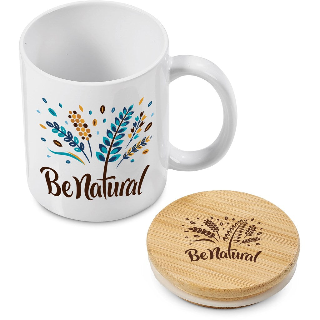 Okiyo Sozo Bamboo & Ceramic Sublimation Coffee Mug - 330ml Mirelle Leather and Lifestyle