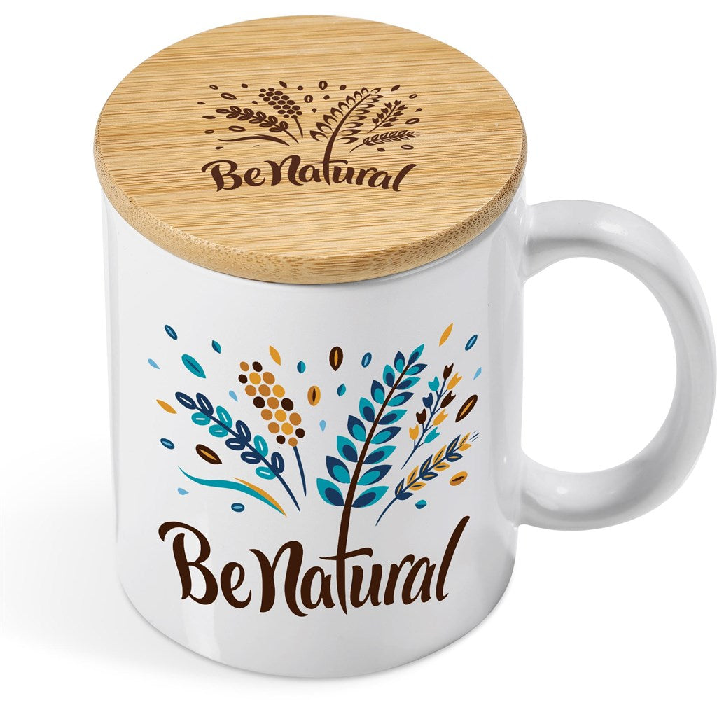 Okiyo Sozo Bamboo & Ceramic Sublimation Coffee Mug - 330ml Mirelle Leather and Lifestyle