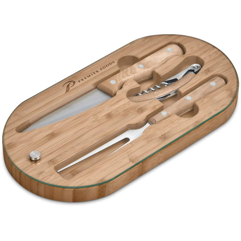 Okiyo Suraisu Bamboo Food & Wine Set Mirelle Leather and Lifestyle