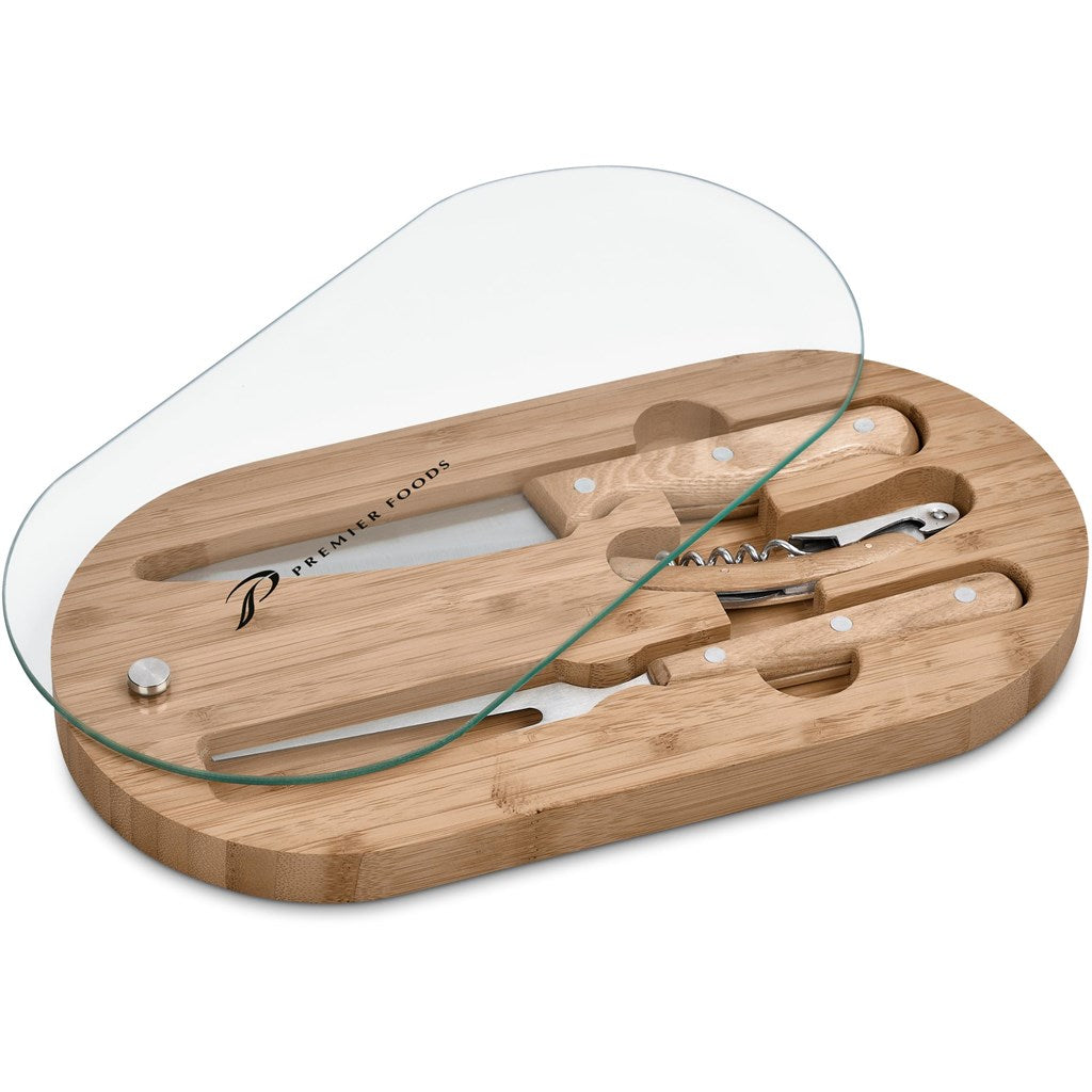 Okiyo Suraisu Bamboo Food & Wine Set Mirelle Leather and Lifestyle