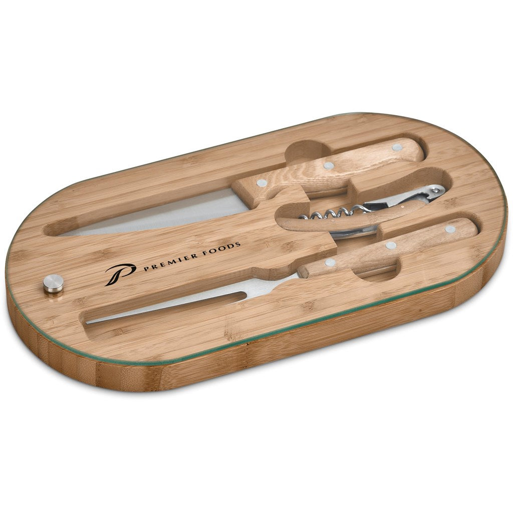 Okiyo Suraisu Bamboo Food & Wine Set Mirelle Leather and Lifestyle