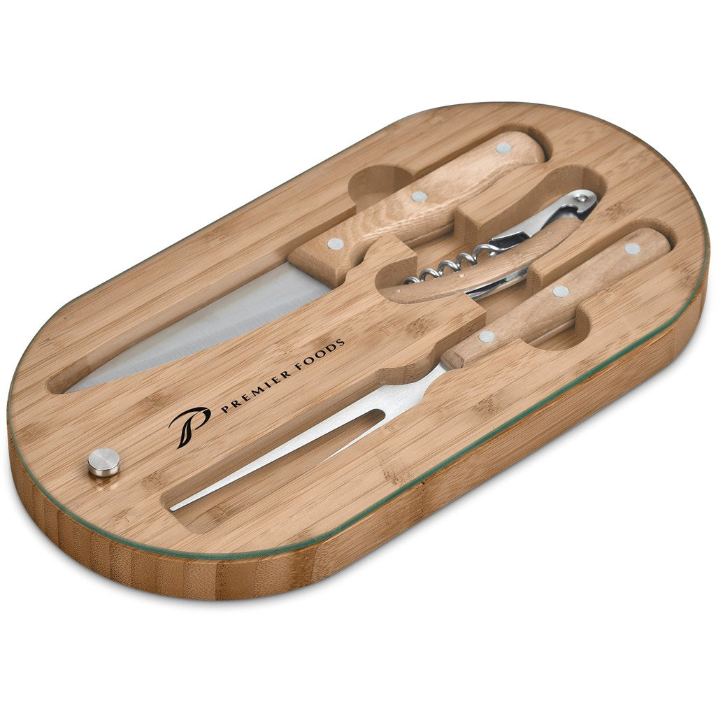 Okiyo Suraisu Bamboo Food & Wine Set Mirelle Leather and Lifestyle