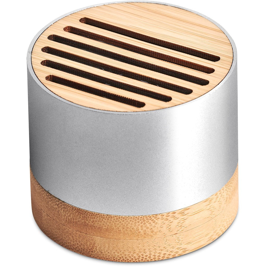 Okiyo Utau Bamboo & Recycled Aluminium Bluetooth Speaker Mirelle Leather and Lifestyle
