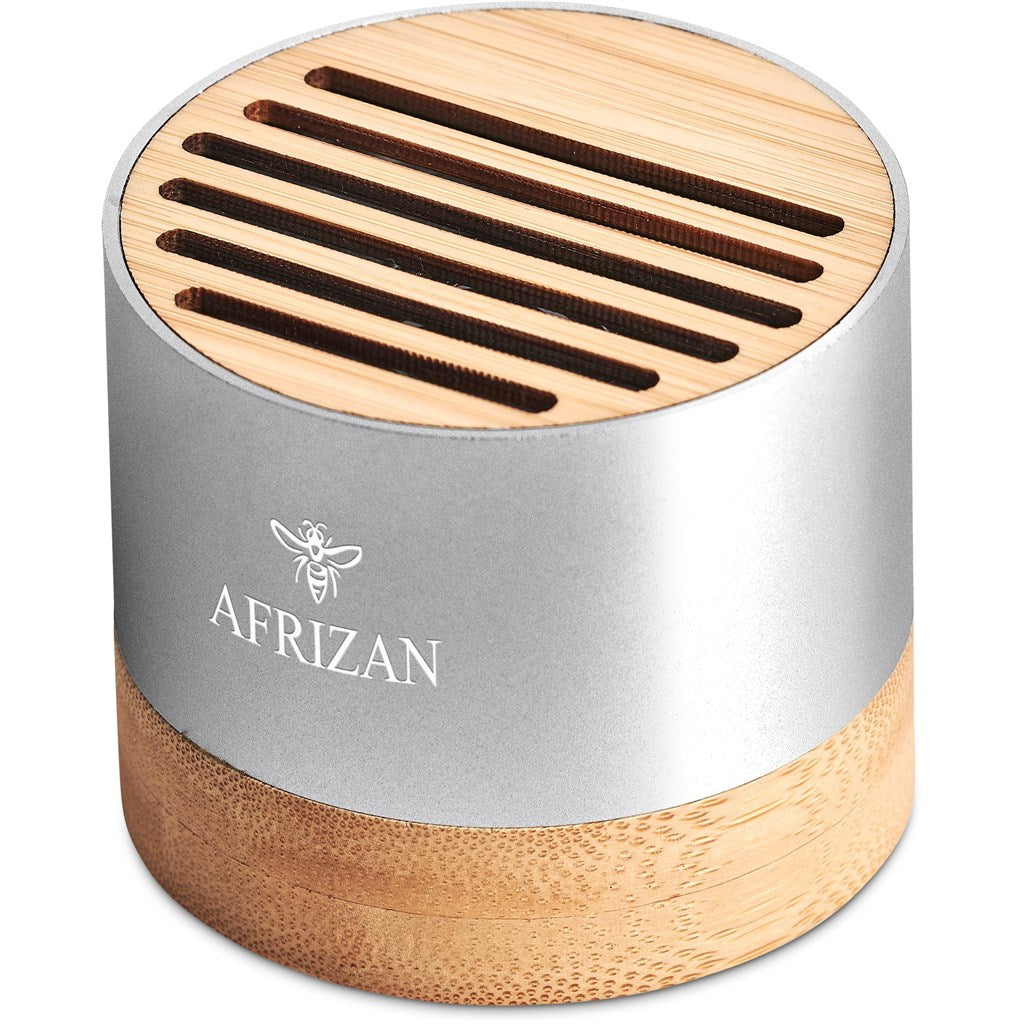 Okiyo Utau Bamboo & Recycled Aluminium Bluetooth Speaker Mirelle Leather and Lifestyle