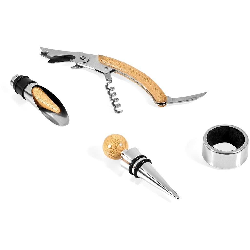 Okiyo Wainoka Bamboo Wine Set Mirelle Leather and Lifestyle