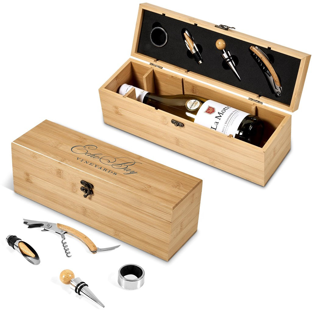 Okiyo Wainoka Bamboo Wine Set Mirelle Leather and Lifestyle