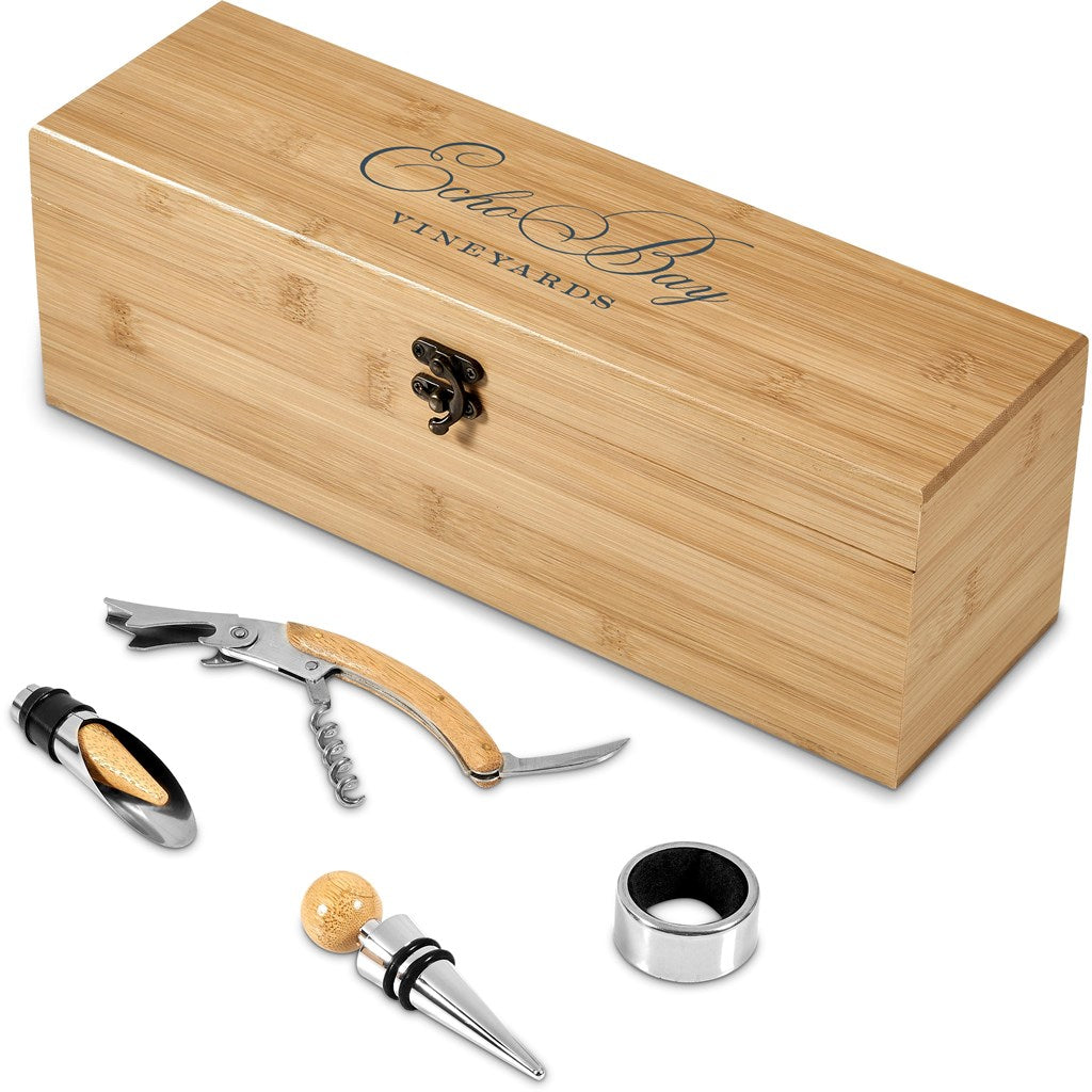 Okiyo Wainoka Bamboo Wine Set Mirelle Leather and Lifestyle