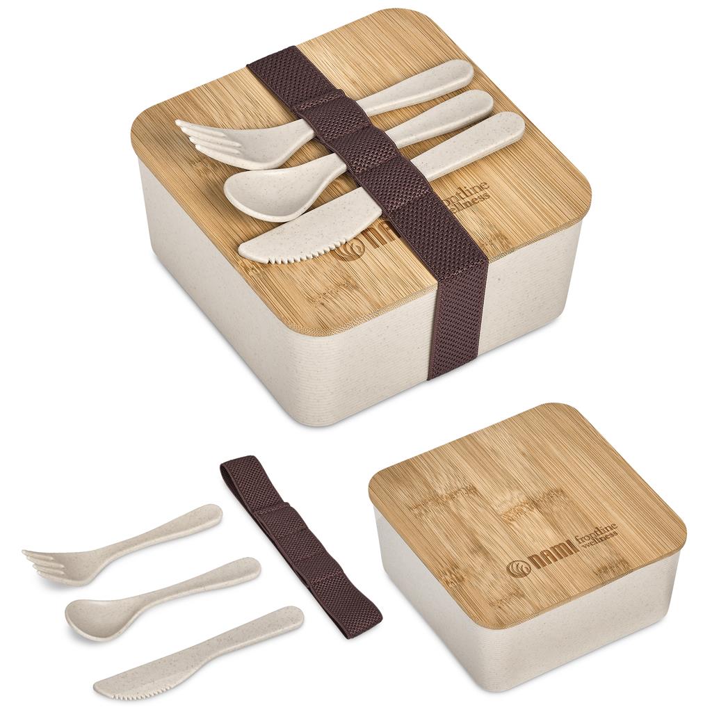 Okiyo Wani Wheat Straw & Bamboo Lunch Box Mirelle Leather and Lifestyle
