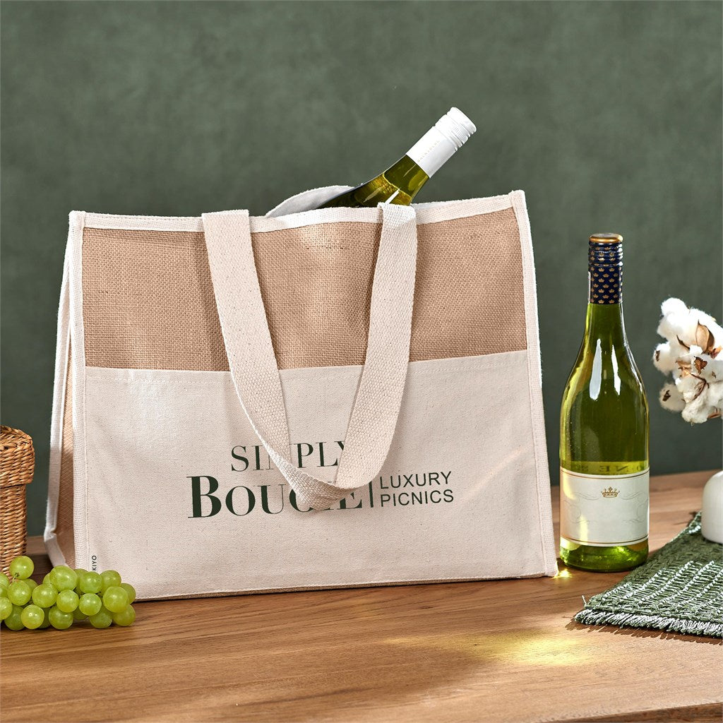 Okiyo Zetsuen Jute & Cotton 30-Can Cooler Mirelle Leather and Lifestyle