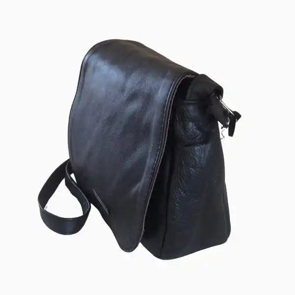 Genuine Leather Crossbody Sling Bag - Black | MIRELLE → Featured Special (Sold)