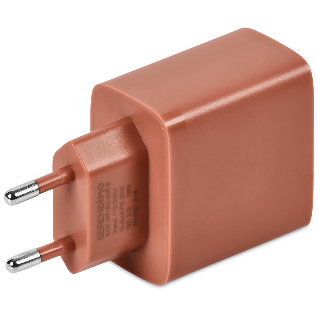 Serendipio Berkshire Fast Wall Charger Mirelle Leather and Lifestyle