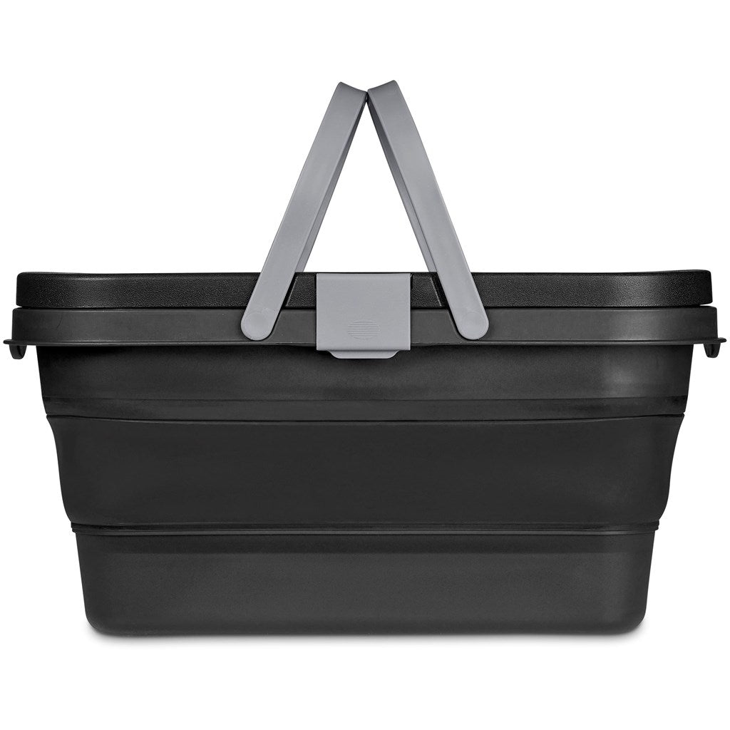 Serendipio Brannigan Collapsible Picnic Basket Mirelle Leather and Lifestyle