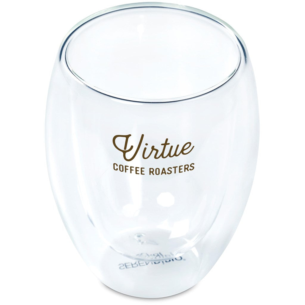 Serendipio Lorenzo Glass Double-Wall Cup - 350ml Mirelle Leather and Lifestyle