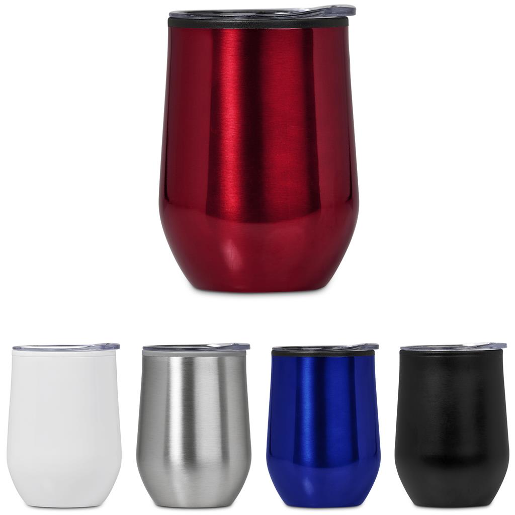 Serendipio Madison Stainless Steel & Plastic Double-Wall Tumbler - 350ml Mirelle Leather and Lifestyle