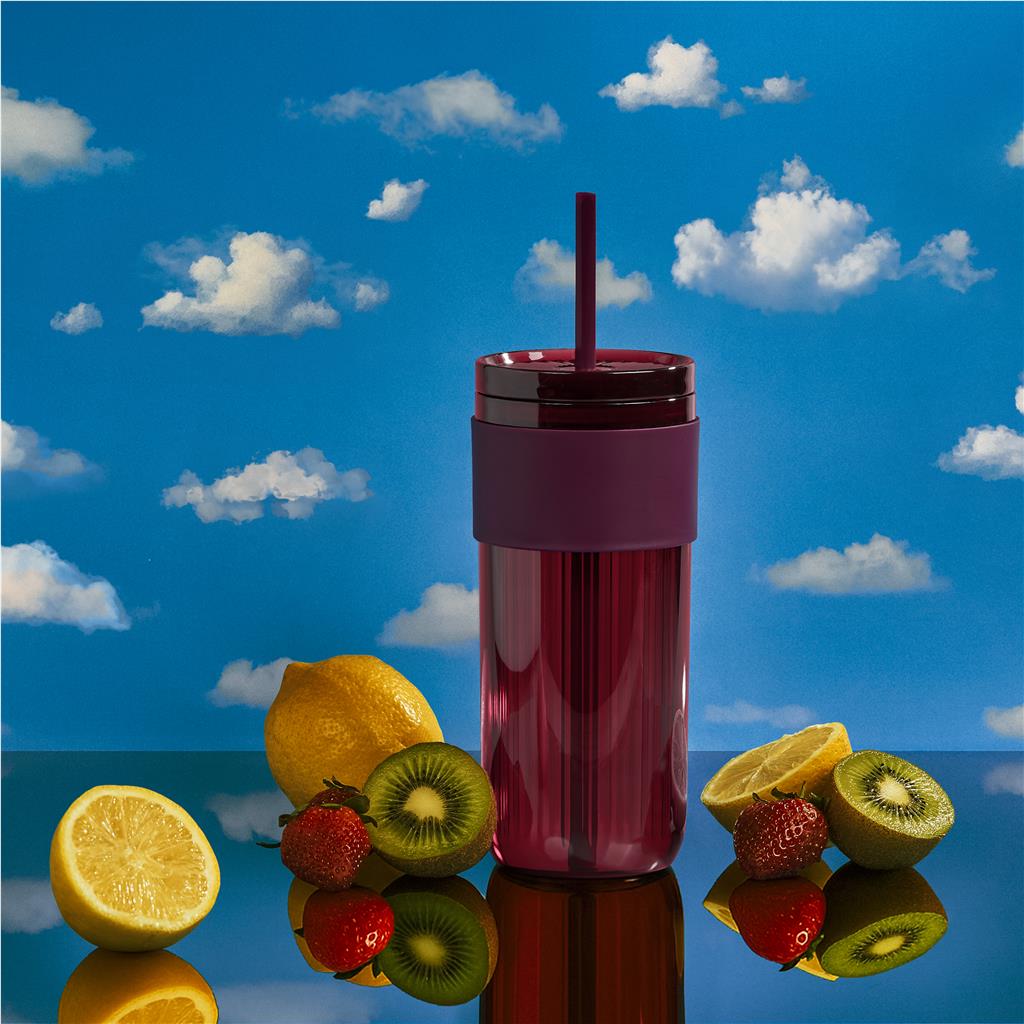 Serendipio Mayfair Plastic Tumbler & Straw – 650ml Mirelle Leather and Lifestyle