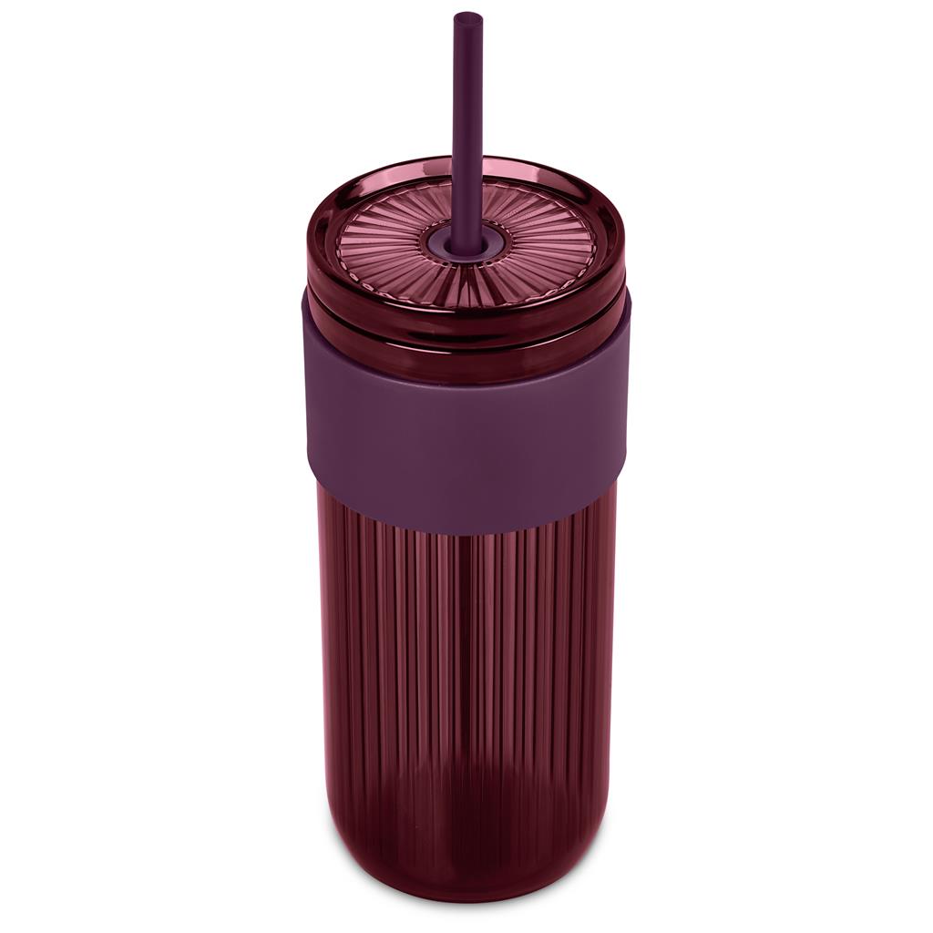 Serendipio Mayfair Plastic Tumbler & Straw – 650ml Mirelle Leather and Lifestyle