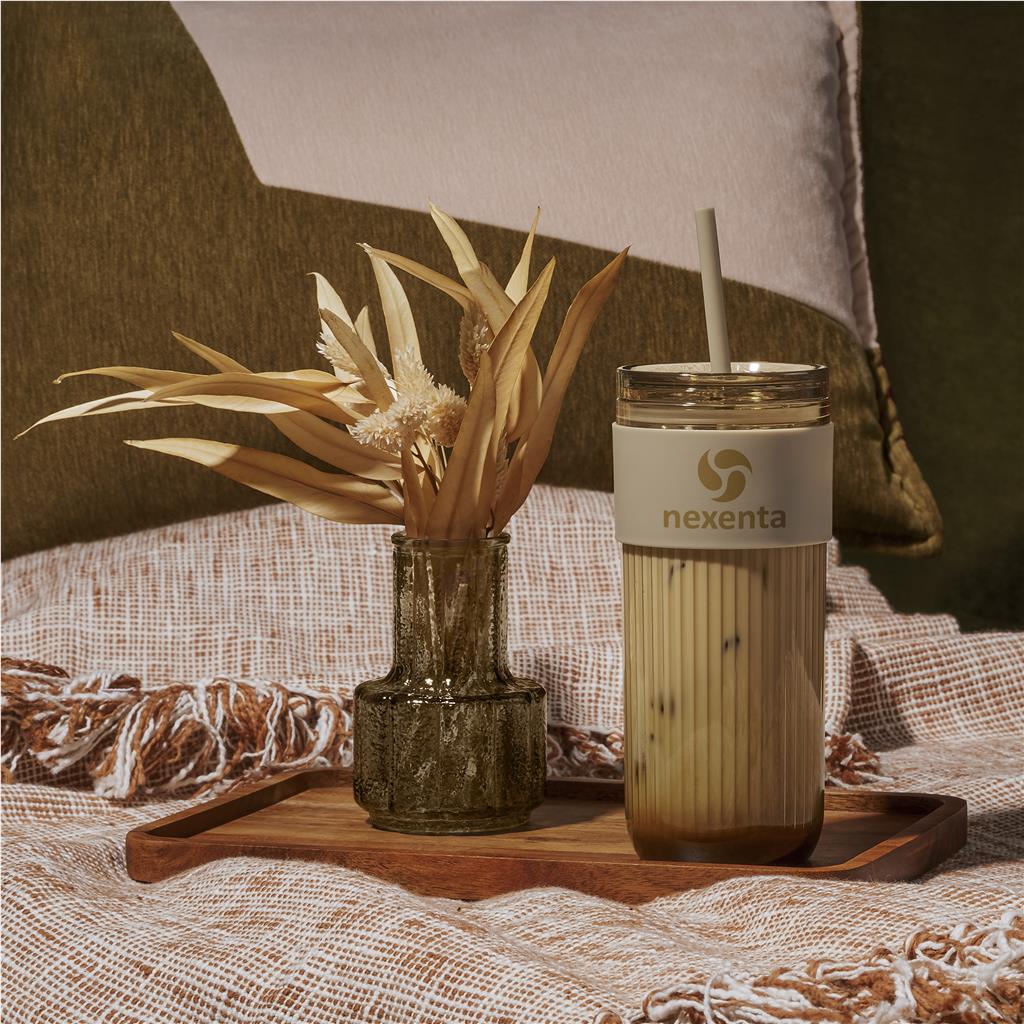 Serendipio Mayfair Plastic Tumbler & Straw – 650ml Mirelle Leather and Lifestyle