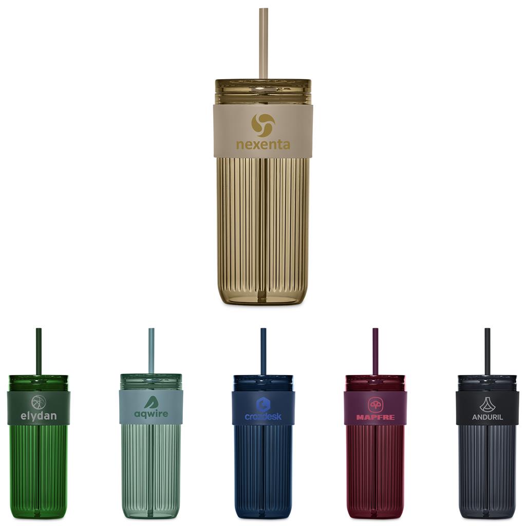 Serendipio Mayfair Plastic Tumbler & Straw – 650ml Mirelle Leather and Lifestyle