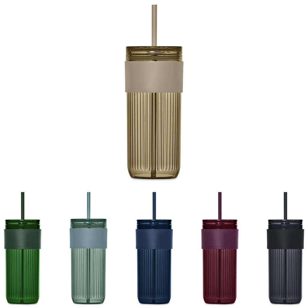 Serendipio Mayfair Plastic Tumbler & Straw – 650ml Mirelle Leather and Lifestyle