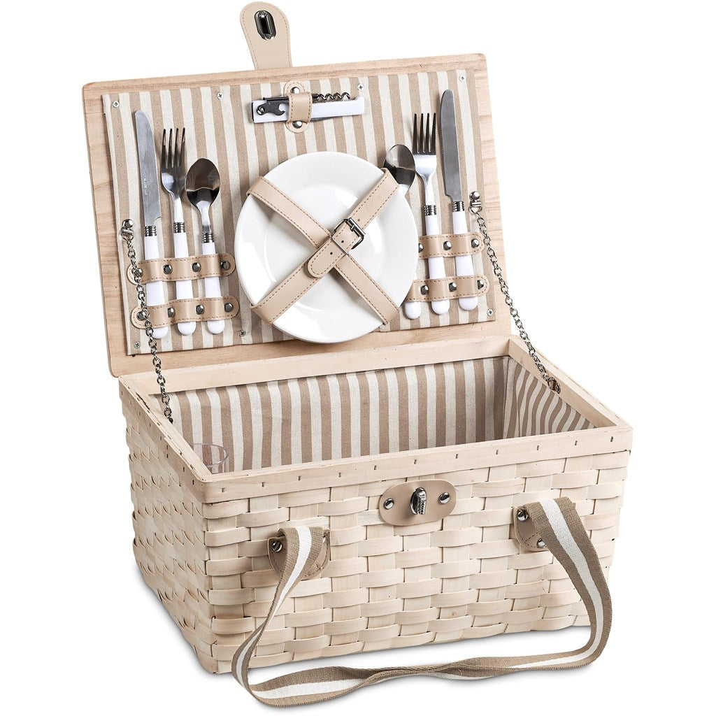 Serendipio Montega 2-Person Picnic Basket Mirelle Leather and Lifestyle