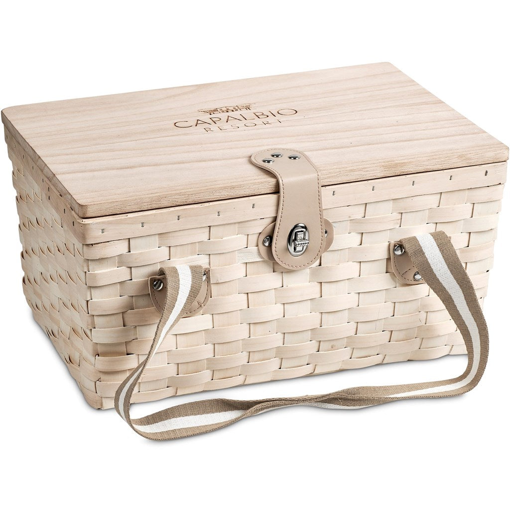 Serendipio Montega 2-Person Picnic Basket Mirelle Leather and Lifestyle