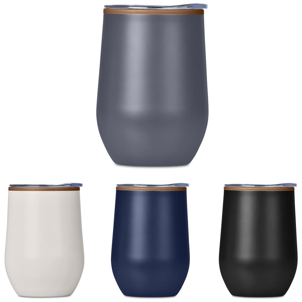 Serendipio Ovolo Stainless Steel & Plastic Double-Wall Tumbler – 350ml Mirelle Leather and Lifestyle