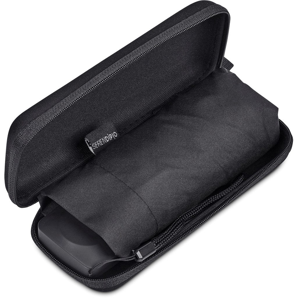 Serendipio Salem Recycled PET Compact Umbrella with EVA Pouch Mirelle Leather and Lifestyle
