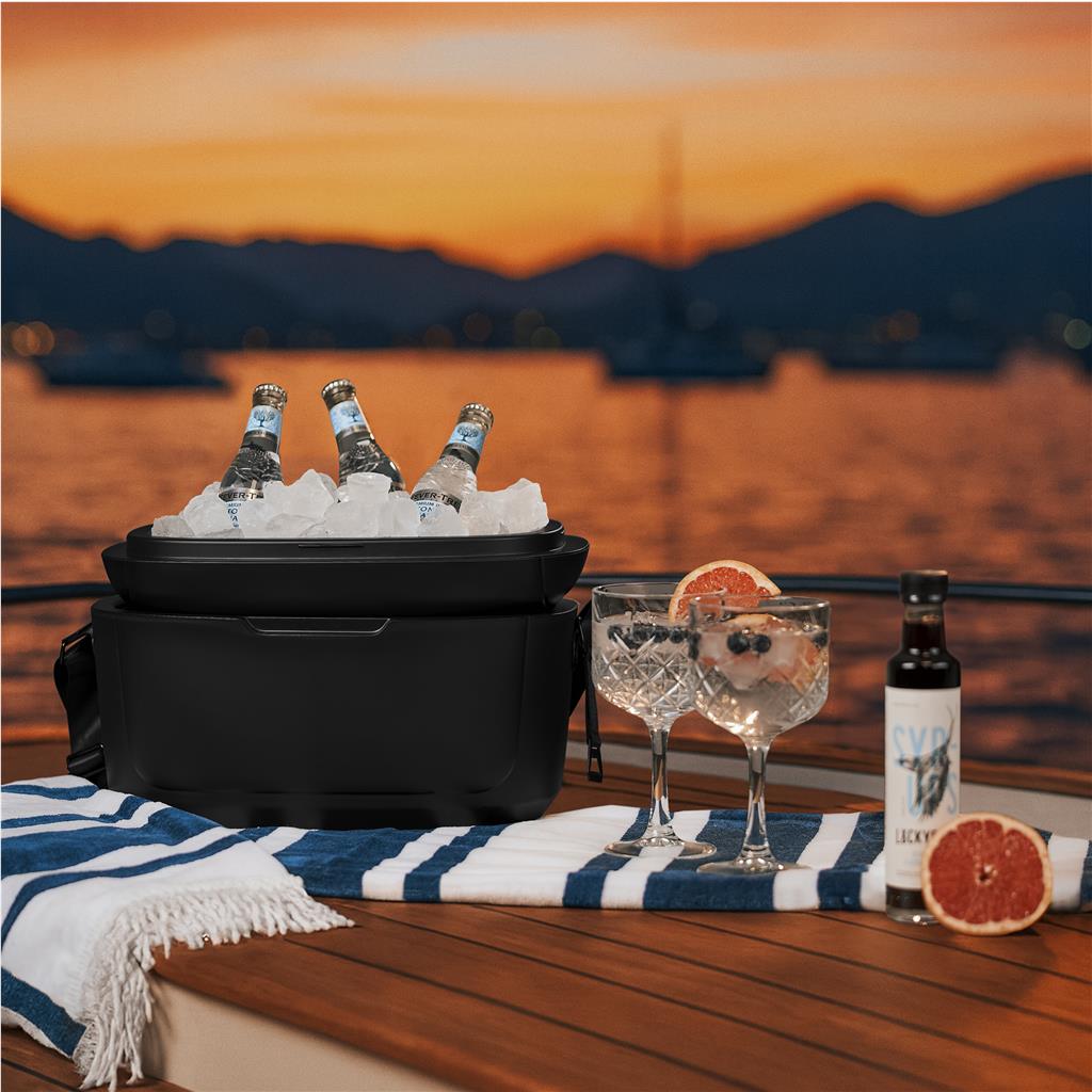 Serendipio Santorini 12-Litre Cooler Box Mirelle Leather and Lifestyle