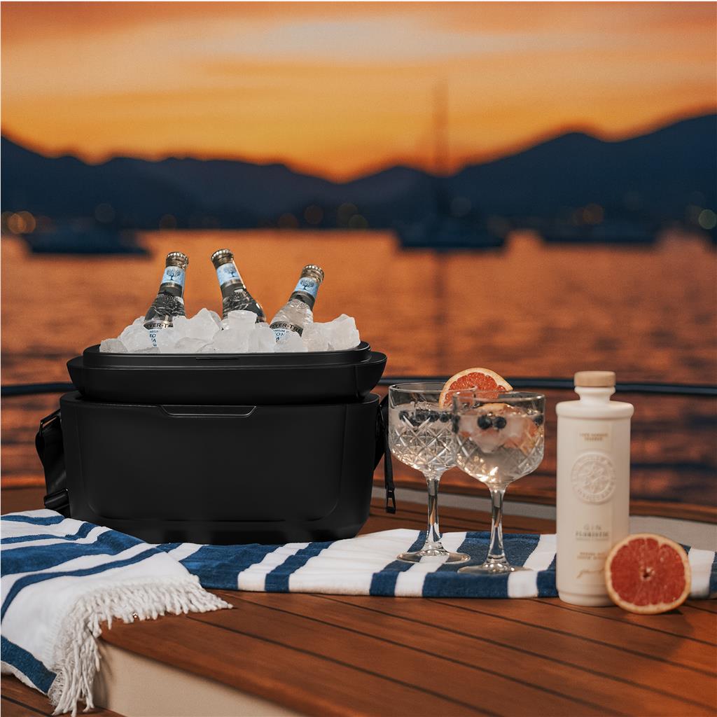 Serendipio Santorini 12-Litre Cooler Box Mirelle Leather and Lifestyle